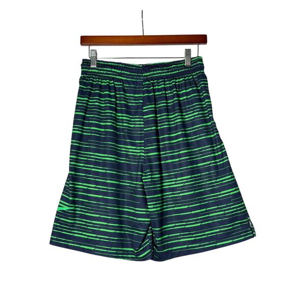 Nike Mens Shorts Blue/Green Medium Dri-Fit 9" Pockets Summer Casual Activewear - Picture 2 of 4
